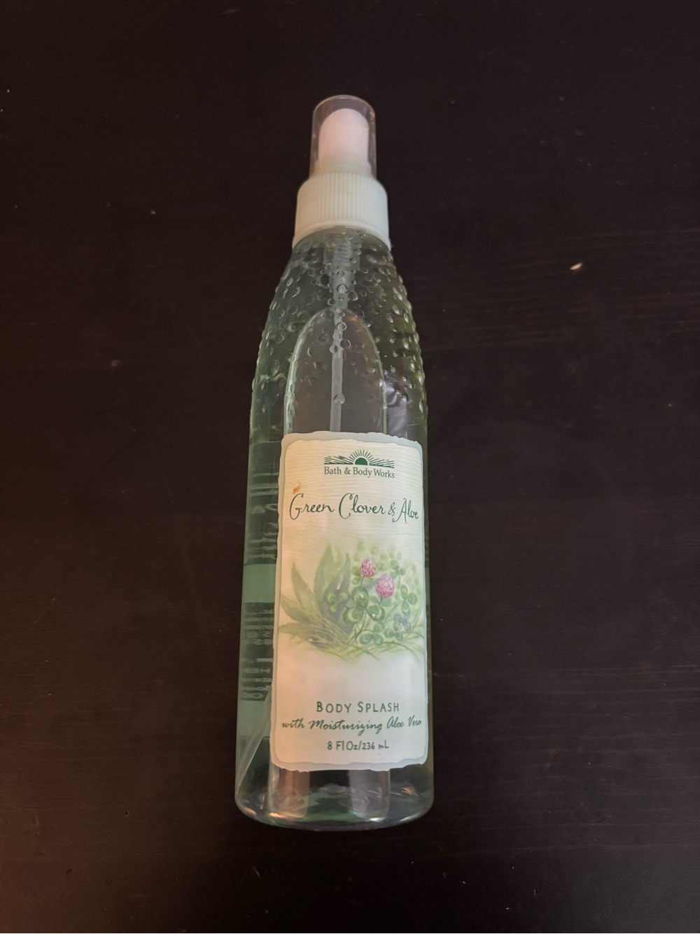 Bath & Body Works Green Clover & Aloe Body Splash - Pale Green